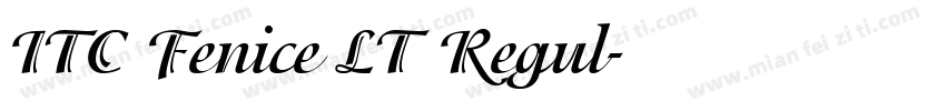ITC Fenice LT Regul字体转换